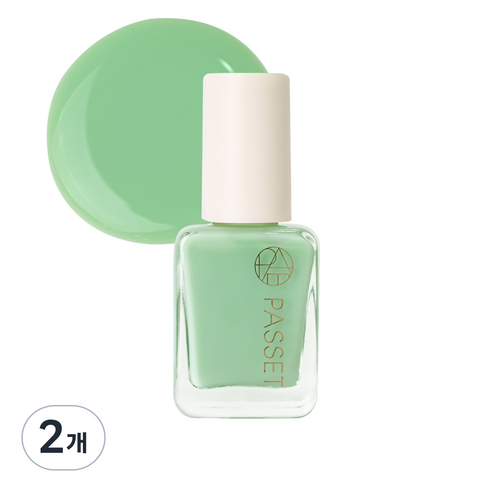 파셋 셀럽 네일컬러 폴리쉬 매니큐어 7ml, 28 라이트그린, 2개