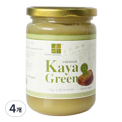 카야하우스 카야잼 그린, 400g, 4개