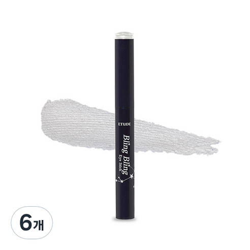 에뛰드하우스 블링블링 아이 스틱 섀도 1.4g, 1호 하얀별똥별, 6개