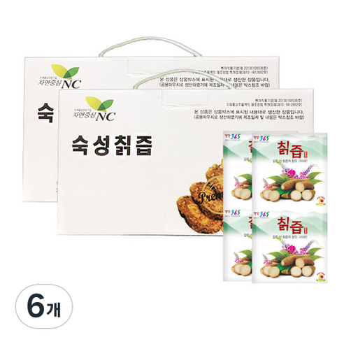 숙성 칡즙 30p, 2400ml, 6개