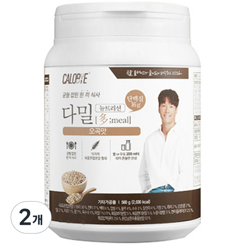 칼로바이 다밀 뉴트리션 단백질쉐이크 오곡맛, 560g, 2개