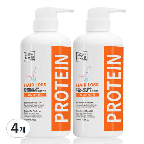 박준 헤어로스 LPP 단백질 탈모 증상 완화 트리트먼트, 500ml, 4개