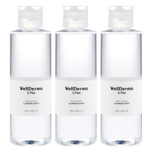 웰더마 지플러스 클렌징 워터, 100ml, 3개