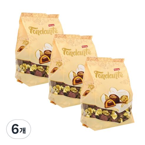 엘반 폰단테 카라멜향 토피, 150g, 6개