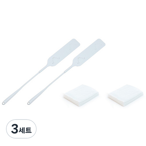 꼬까 틈새 먼지떨이 2p + 청소포 20p 세트, 화이트, 3세트