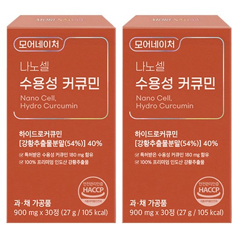 모어네이처 나노셀 수용성 커큐민, 30정, 2개