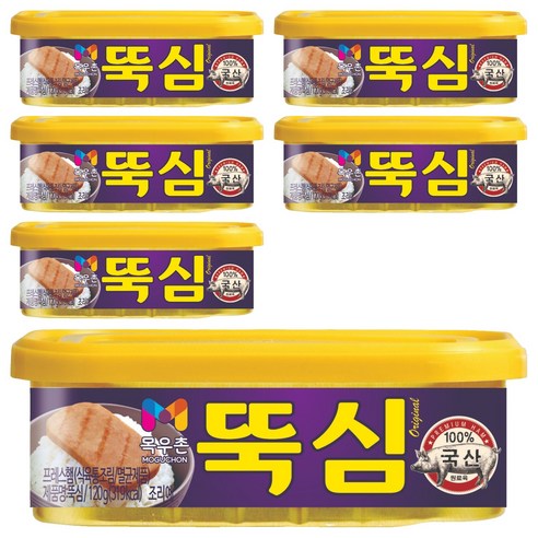 목우촌 뚝심, 120g, 6개