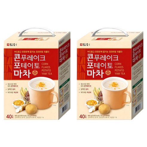 담터 콘푸레이크 포테이토 마차, 22g, 40개입, 2개