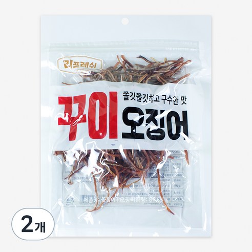 리프레쉬 꽃보다오징어 꾸이 오징어, 2개, 130g