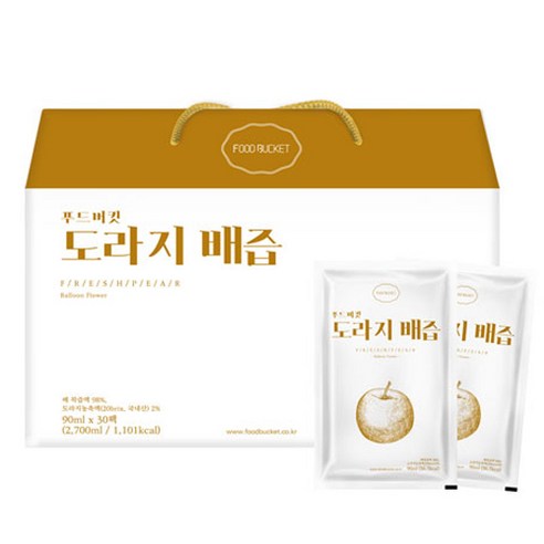 푸드버킷 도라지배즙, 90ml, 30개