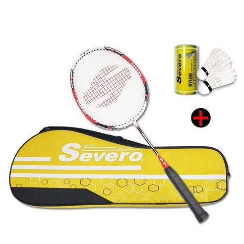가벼운 프레임과 탁월한 파워의 세베로 카본파워 5 미니 배드민턴 라켓 세트