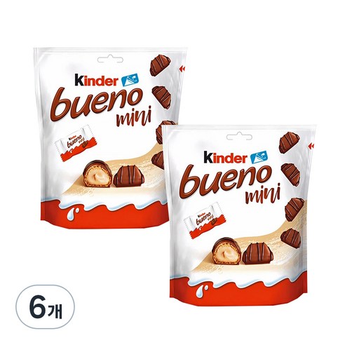 킨더 부에노 미니 초콜릿, 108g, 6개
