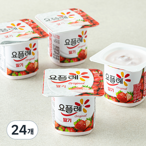 요플레 오리지널 딸기, 85g, 4개입, 6개