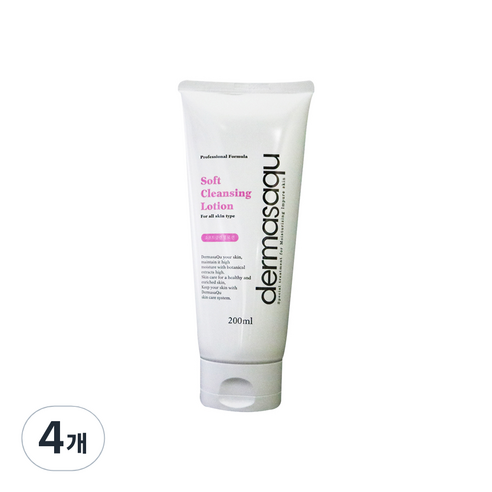 더마사큐 소프트 클렌징 로션, 200ml, 4개