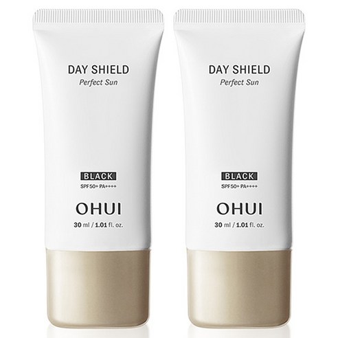 오휘 데이쉴드 퍼펙트 선크림 블랙 듀오 SPF50+ PA++++, 30ml, 2개