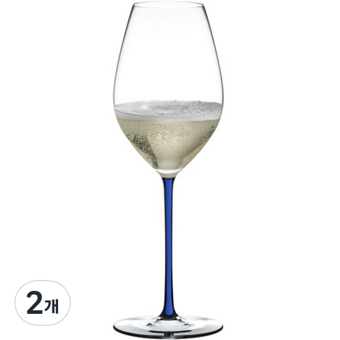 리델 파토마노 샴페인 와인 글라스 블루 4900/28D, 445ml, 2개