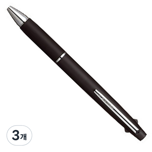 미쯔비시 제트스트림 3색 다색펜 SXE3-800 0.7mm, 블랙, 3개