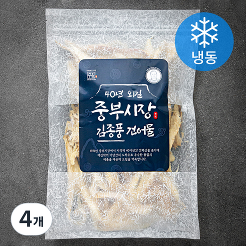40년 외길 중부시장 김종풍 쫄깃 황태채 (냉동), 100g, 4개