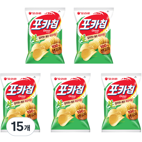 오리온 포카칩 어니언맛, 66g, 15개