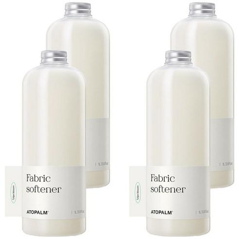 아토팜 유아 섬유유연제 튤립블라썸 본품, 1000ml, 4개