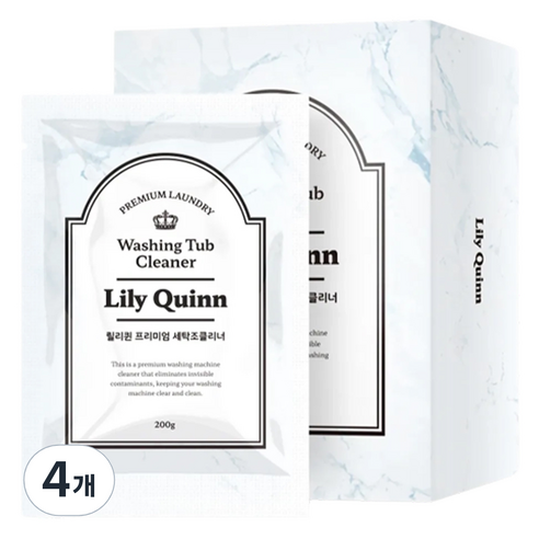 릴리퀸 프리미엄 세탁조 클리너 4p, 800g, 4개