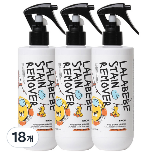 케이맘 유아용 랄라베베 얼룩제거제, 280ml, 18개