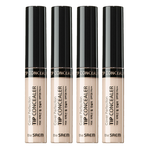 더샘 커버 퍼펙션 팁 리퀴드 컨실러 6.5g, 아이스 베이지, 4개