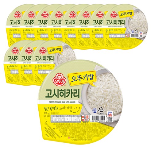 오뚜기 오뚜기밥 고시히카리, 210g, 36개