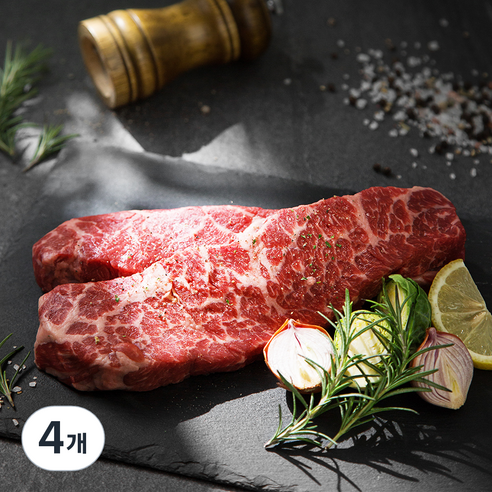 미트엔조이 미국산 살치살 스테이크 (냉장), 400g, 4개