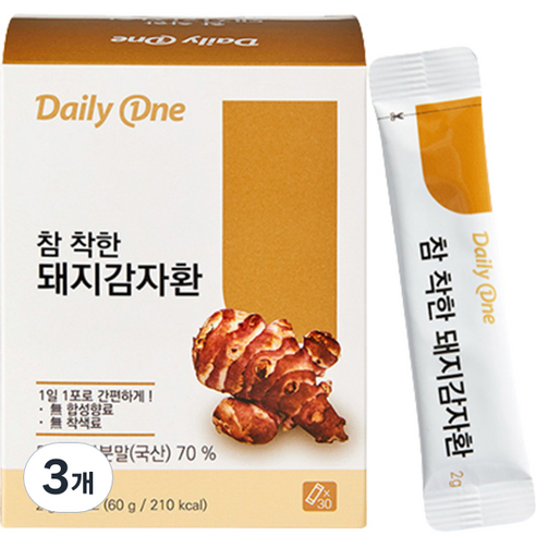 참 착한 돼지감자환 30p, 60g, 3개