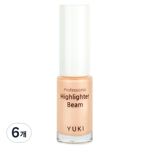 유키 프로페셔널 하이라이터 빔 5ml, 05 브라이트피치, 6개