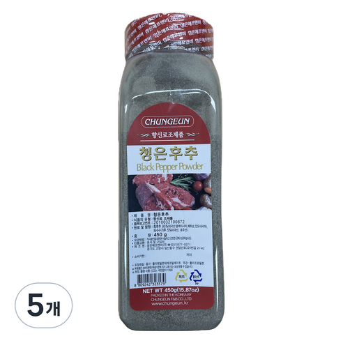 청은에프엔비 청은후추, 450g, 5개