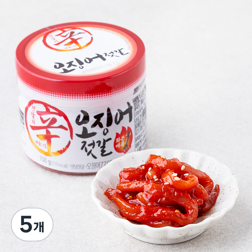 한성기업 젓갈의 신 오징어젓갈, 150g, 5개