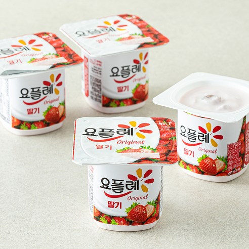 요플레 오리지널 딸기, 85g, 4개입, 1개