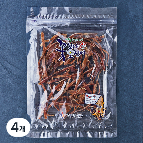 한양식품 꽃보다 오징어, 70g, 4개