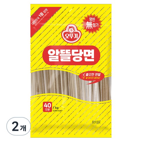 오뚜기 알뜰당면, 1kg, 2개