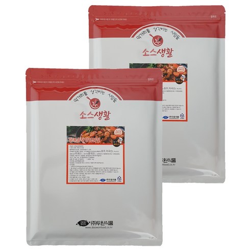 두원식품 닭볶음탕양념 분말, 1kg, 2개