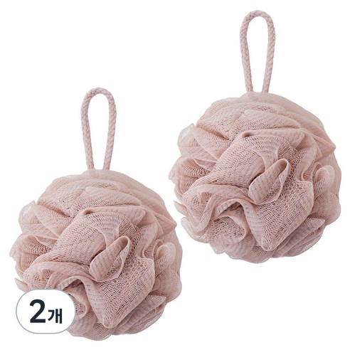 페르노엘 촘촘하고 부드러운 걸이형 버블 샤워볼 세트, 브라운, 2개입, 2개