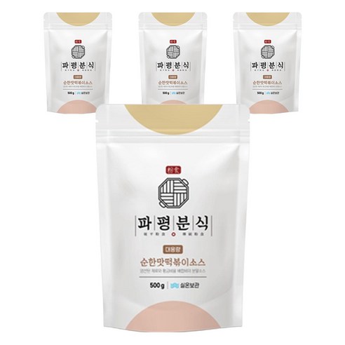 파평분식 떡볶이 소스 분말 순한맛, 500g, 4개