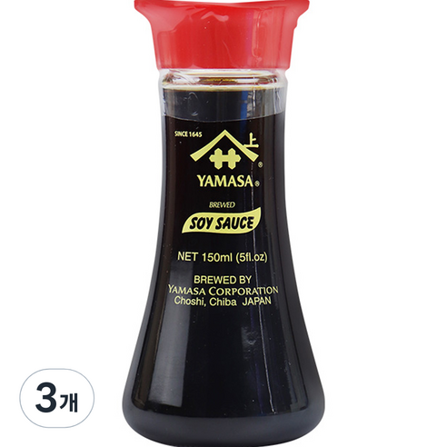 야마사 팬시 간장, 150ml, 3개