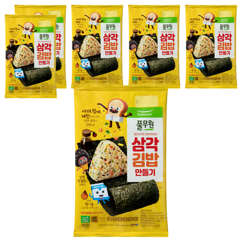 풀무원 삼각 김밥 만들기 세트 44.2g, 6세트