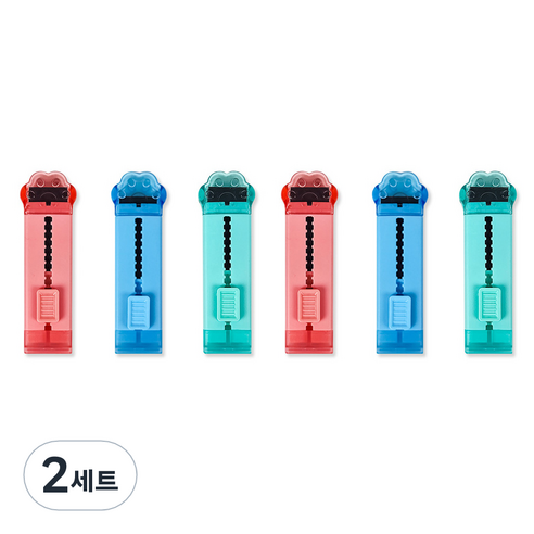 아이비스코리아 냥발바닥 자석 지우개 3종 x 2p 세트 12508, 핑크, 블루, 민트, 2세트