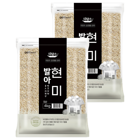 더담은 발아현미, 4kg, 2개