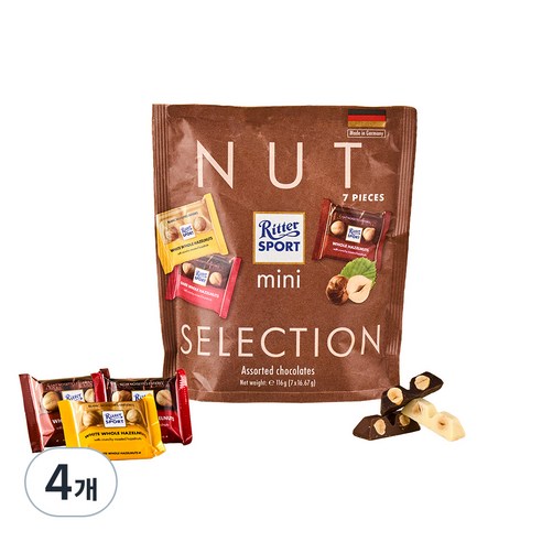 리터 미니 너트셀렉션 파우치 7P, 116g, 4개