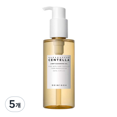 스킨천사 마다가스카르 센텔라 라이트 클렌징 오일, 200ml, 5개