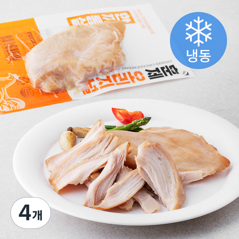 한끼통살 훈제 오리지널 닭가슴살 (냉동), 100g, 4개