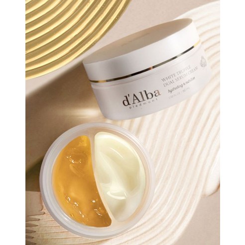 감각적인 피부 재생을 위한 달바 화이트 트러플 더블 세럼 앤 크림