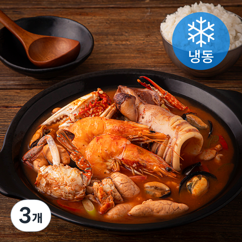 바다자리 매콤시원한 해물탕 (냉동), 650g, 3개