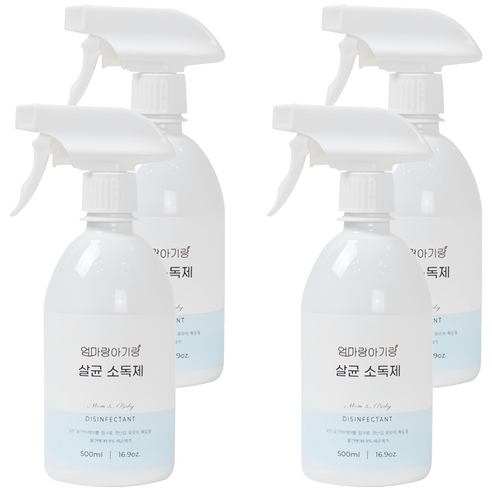 엄마랑아기랑 살균 소독제, 500ml, 4개