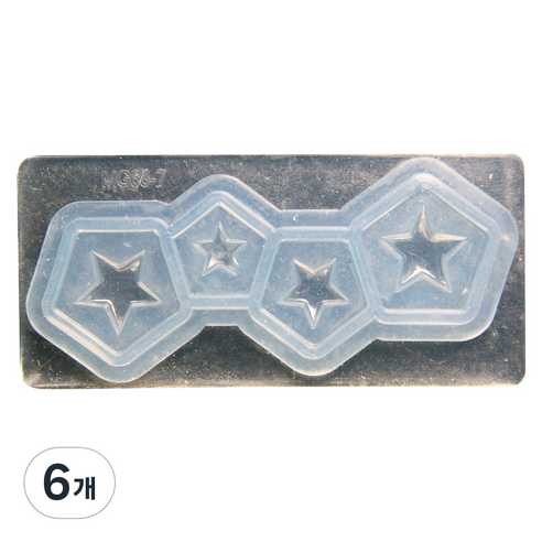 네일스케치 3D 네일몰드, 29 별, 6개